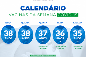 Novo Público-alvo da vacinação contra COVID