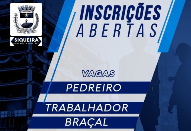 Inscrições Abertas PSS 03 /2021 - Obras