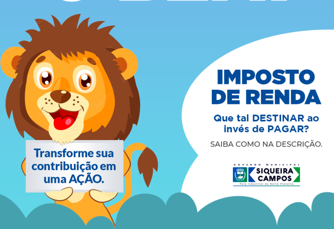 Que tal deduzir seu imposto de renda e ainda ajudar com causas sociais?