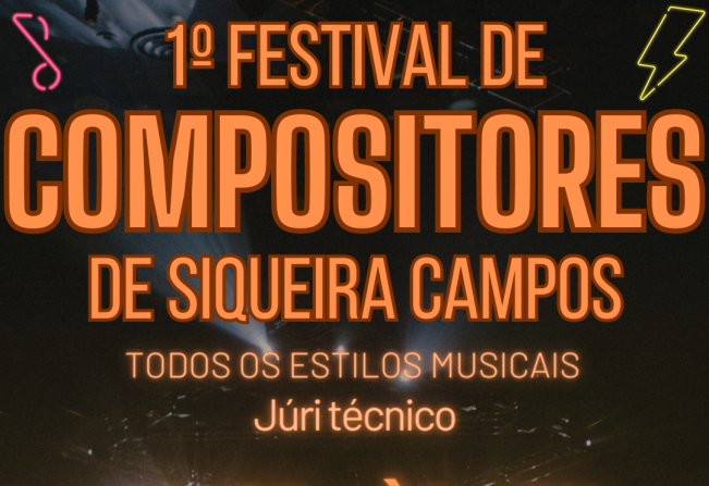 1º Festival de Compositores de Siqueira Campos abre inscrições para compositores da região